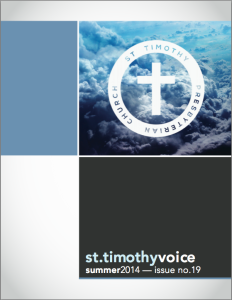 St Timothy Voice cover page