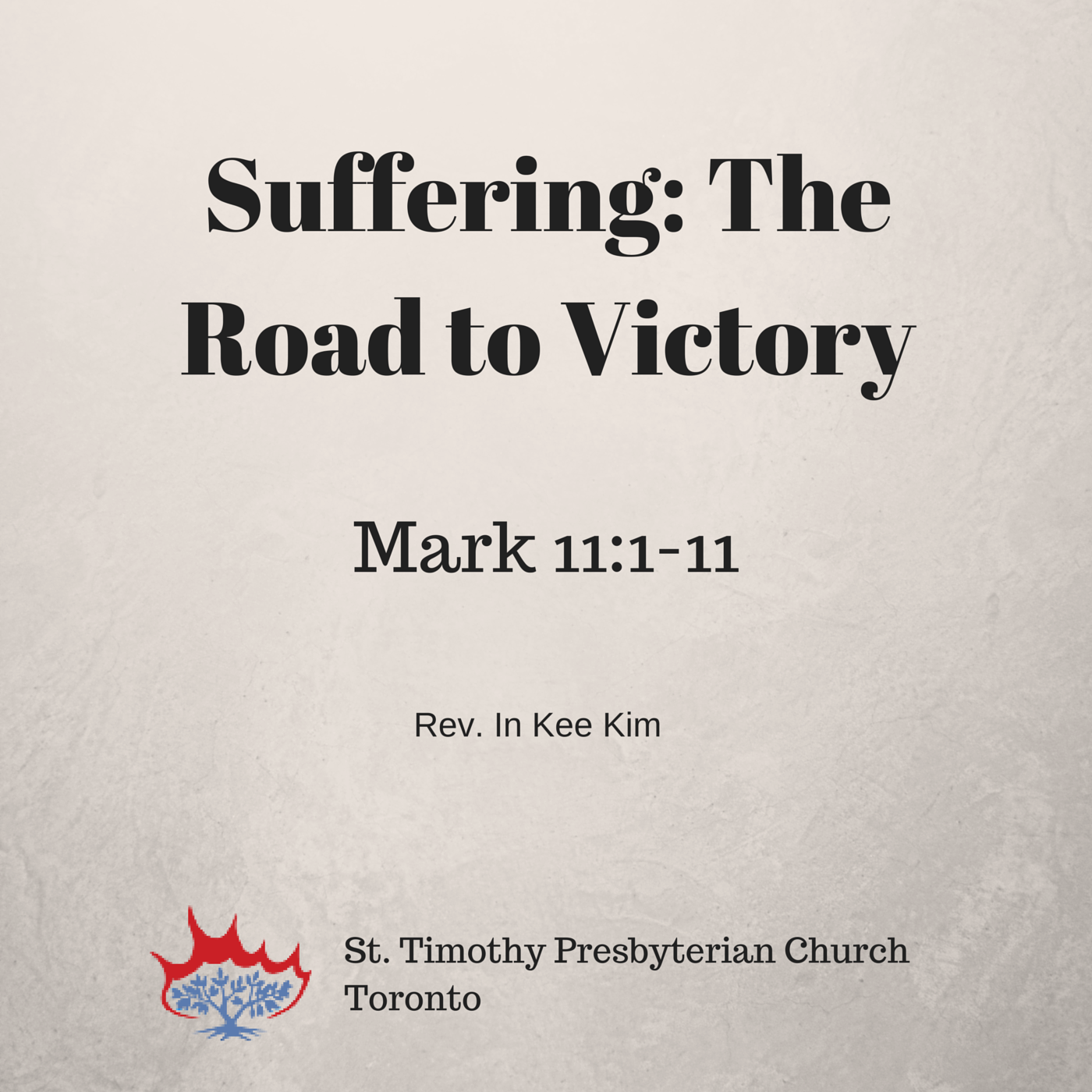 St Timothy Presbyterian Church in Toronto: Sermons