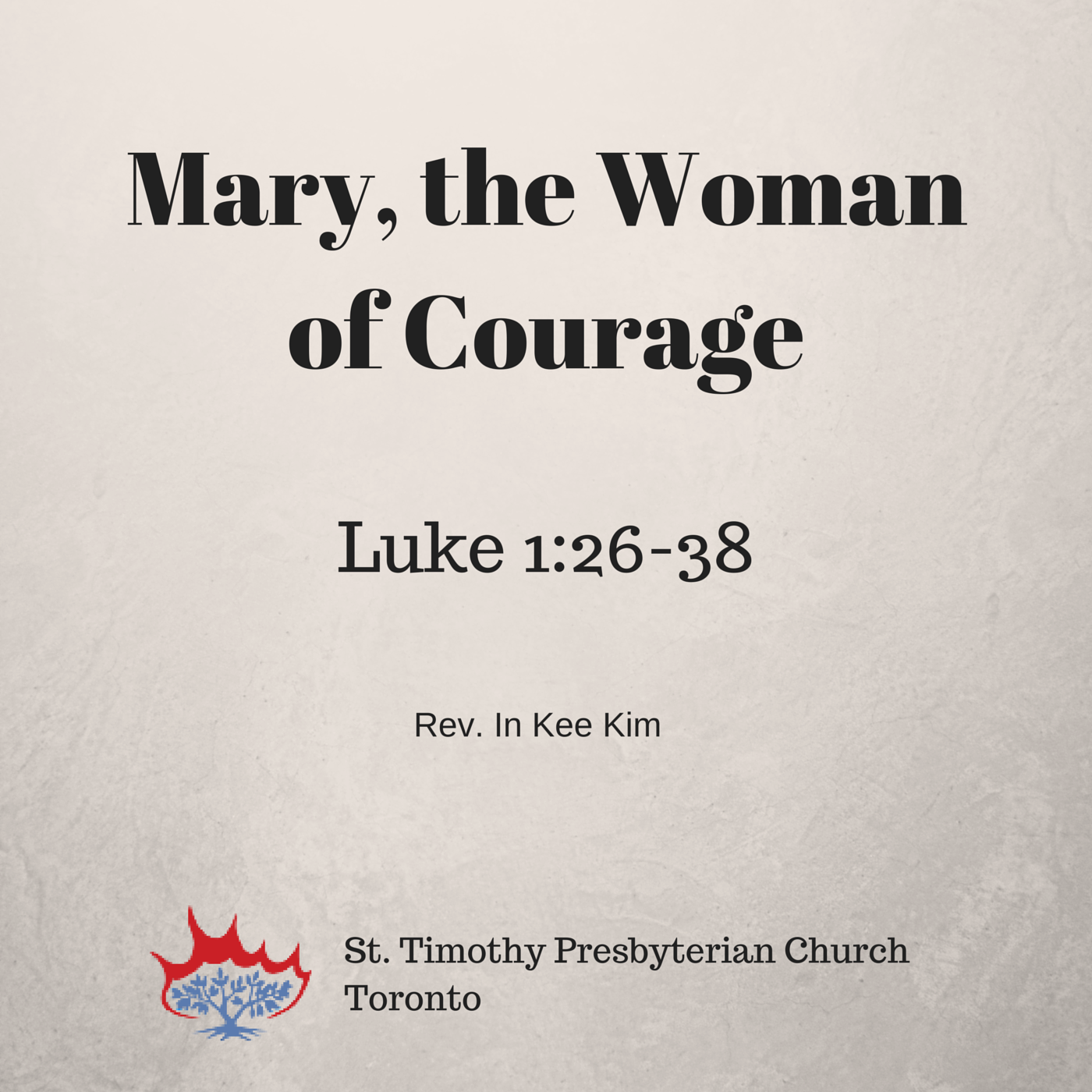 St Timothy Presbyterian Church in Toronto: Sermons