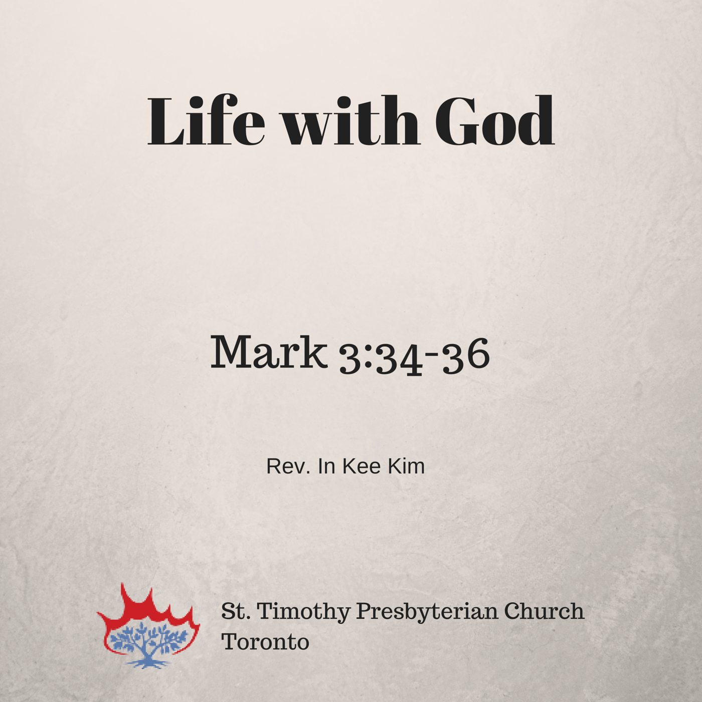 St Timothy Presbyterian Church in Toronto: Sermons