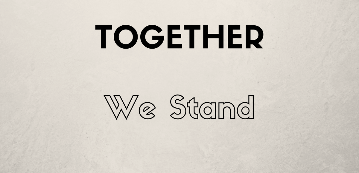 Stand together перевод. Together we Stand. MYD - together we Stand. Together we Stand монета.