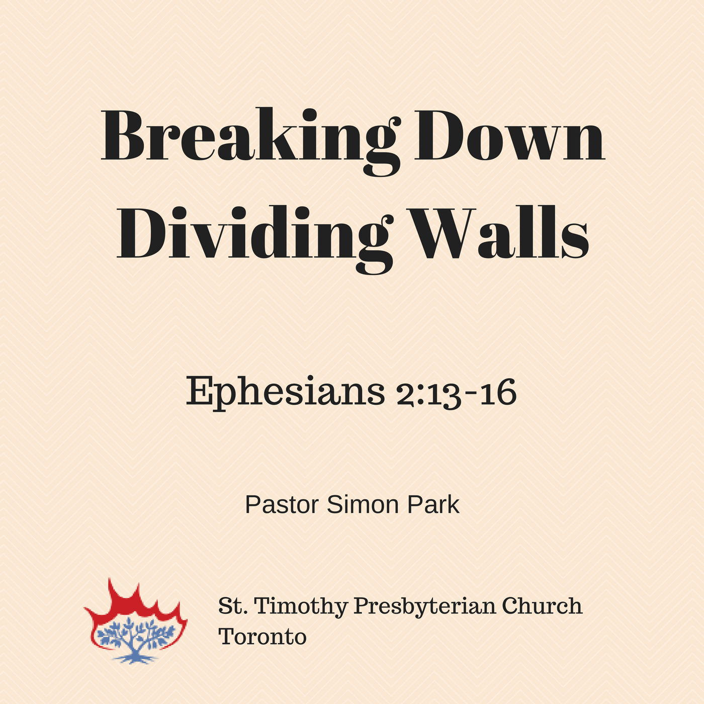 St Timothy Presbyterian Church in Toronto: Sermons