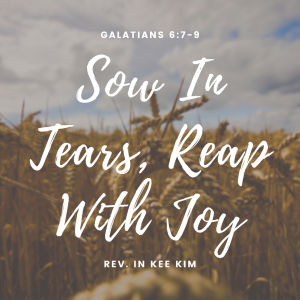 Sow In Tears, Reap With Joy