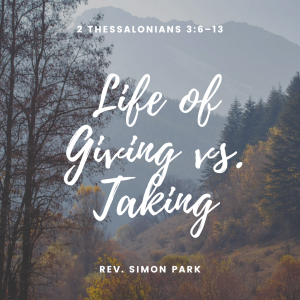 Life of Giving vs. Taking